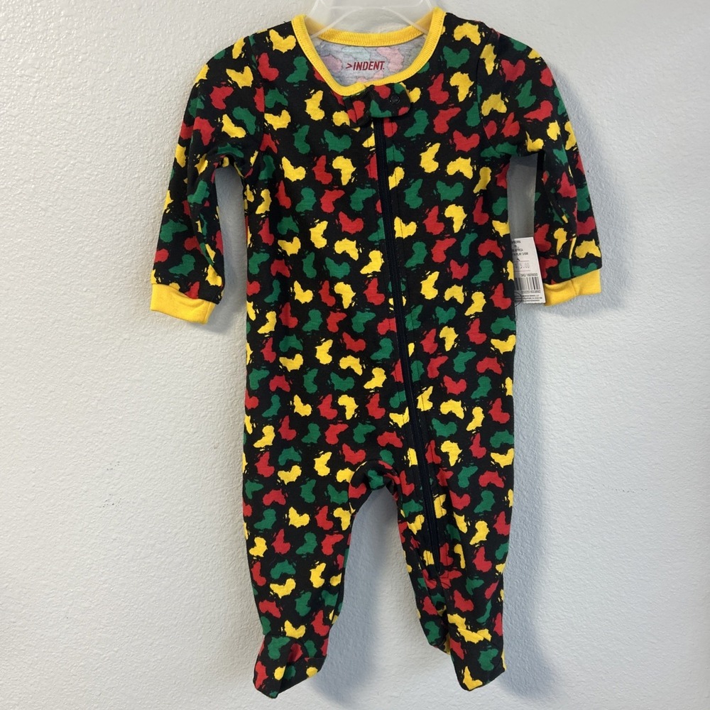 Muli Colored Baby  One Piece Size 3/6 Month